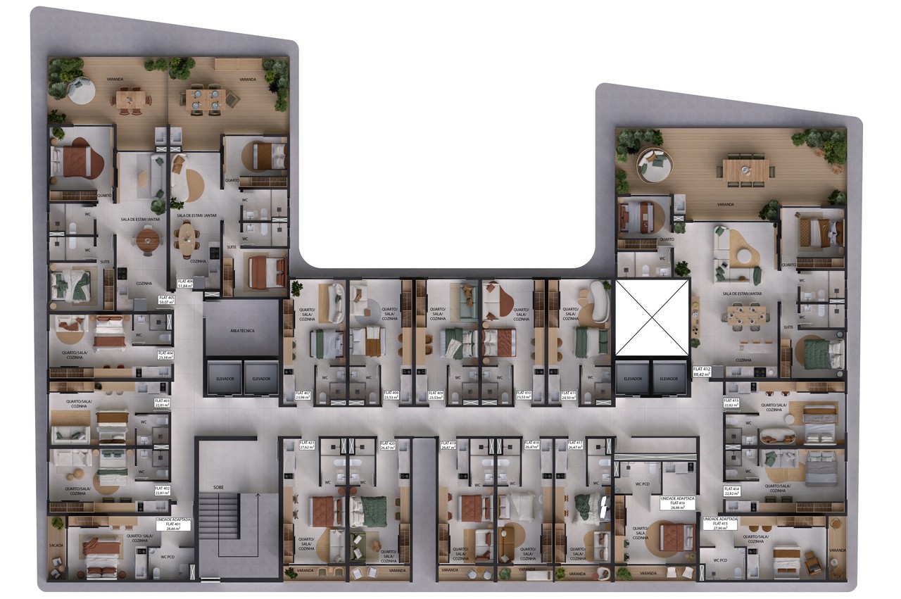 Apartamento - 2 quartos