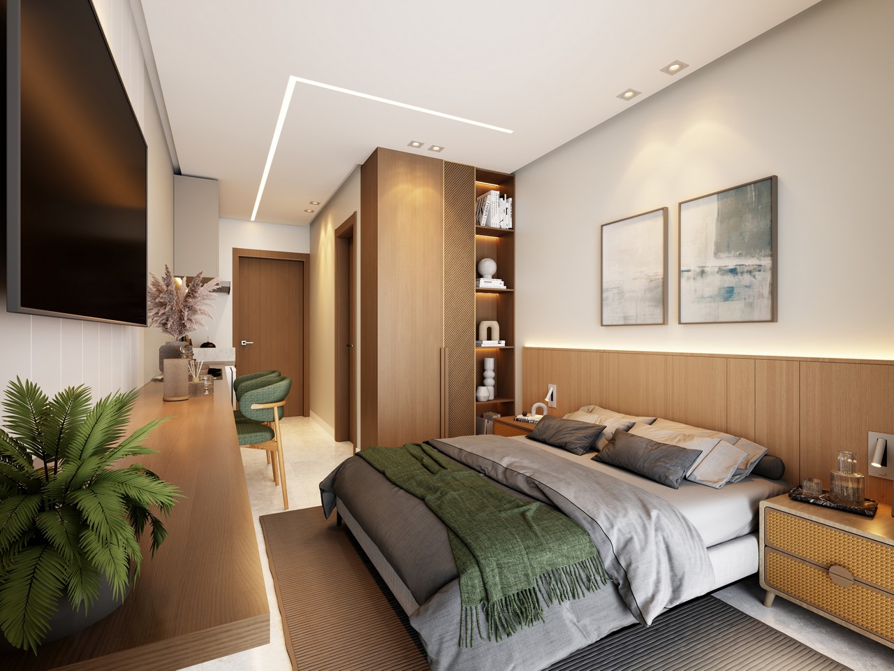 Apartamento decorado Waves
